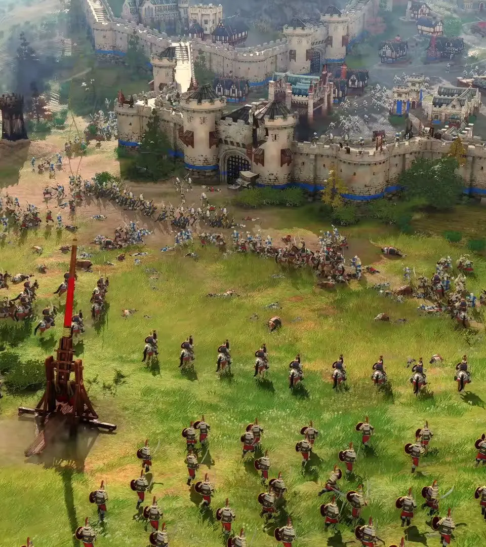 English Longbowmen & Network of Castles - Age of Empires IV screenshot