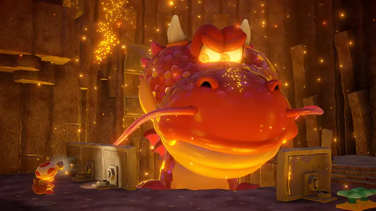 Draggadon - Captain Toad: Treasure Tracker screenshot