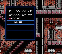 Whip Upgrades - Castlevania II: Simon's Quest screenshot