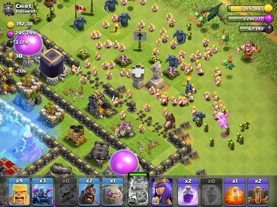 Rage Spell and Wall Breaker Tactics - Clash of Clans screenshot