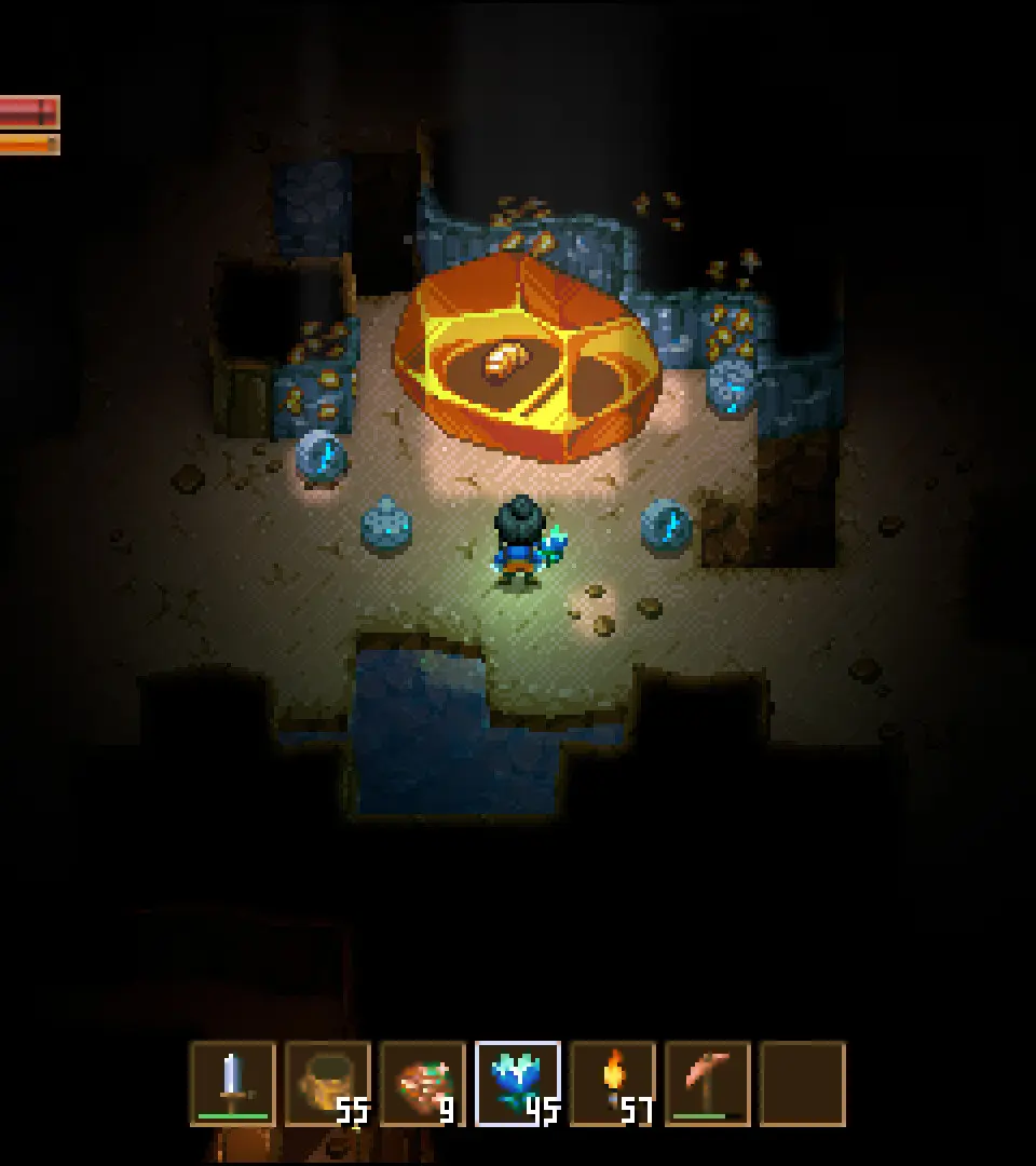 Defeating the Hive Mother - Core Keeper screenshot