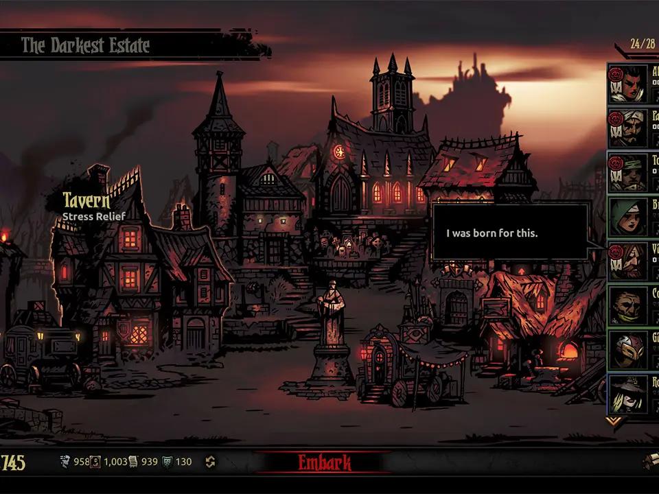 User Interface & Controls - Darkest Dungeon screenshot