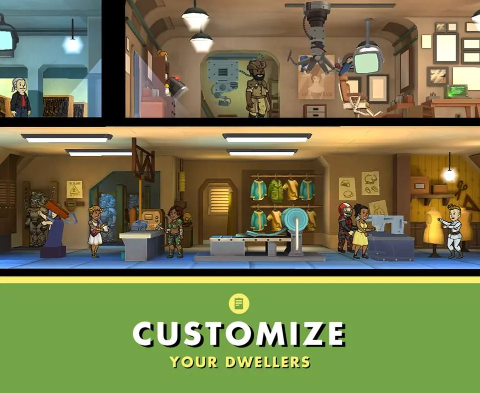 Mid Game Expansion (Vault 20-60 Dwellers) - Fallout Shelter screenshot