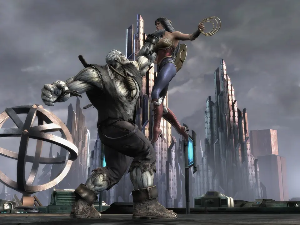 Deathstroke vs. Wonder Woman - Injustice: Gods Among Us screenshot