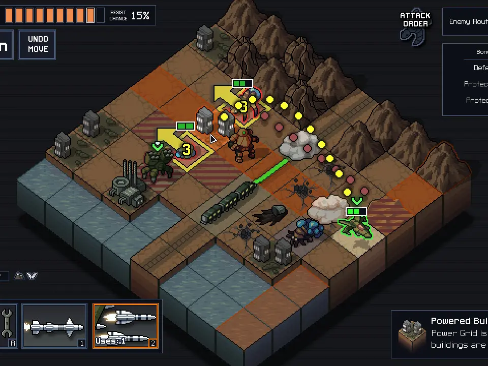 Dealing with Swarms and Nests - Into the Breach screenshot