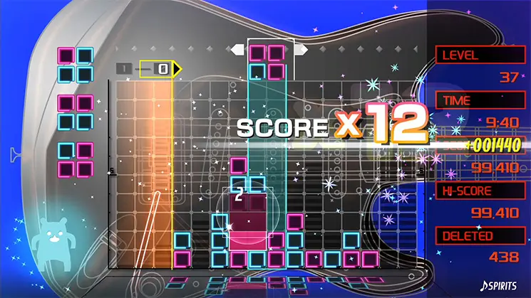 VS CPU & 2P Mode Tactics - Lumines Remastered screenshot