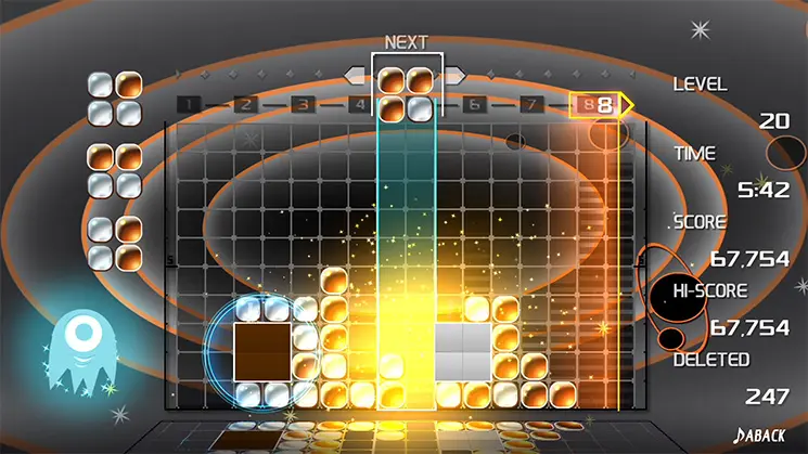 Scoring Mechanics - Lumines Remastered screenshot