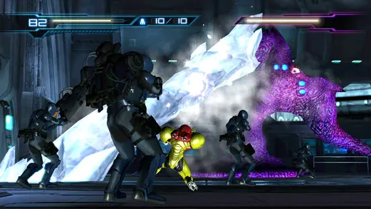 Navigating the Lava Pits - Metroid: Other M screenshot