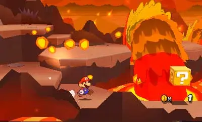 2-1: Drybake Dunes - Paper Mario: Sticker Star screenshot
