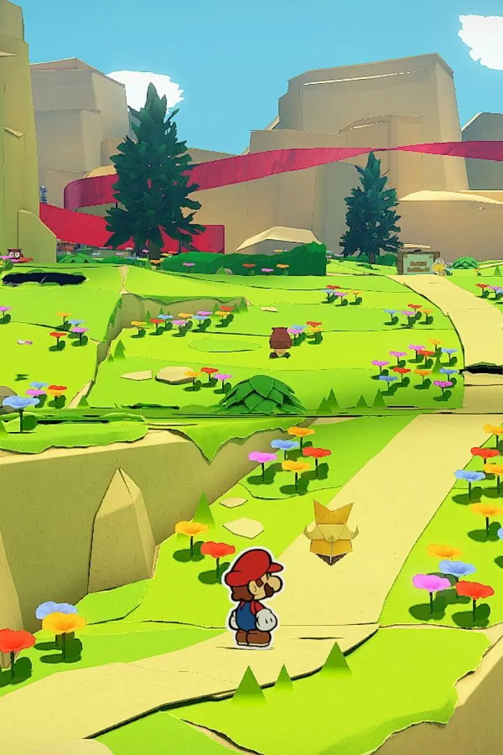 Chapter 2: The Blue Streamer - Paper Mario: The Origami King screenshot