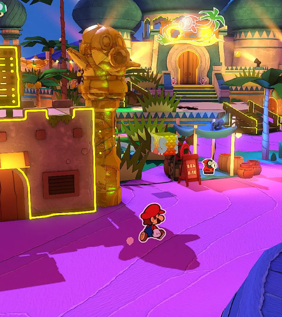 Filling Not-Bottomless Holes - Paper Mario: The Origami King screenshot