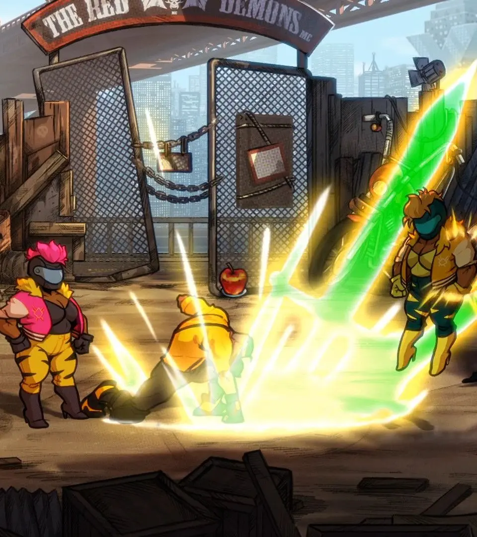 Stage 1: The Streets - Streets of Rage 4 screenshot