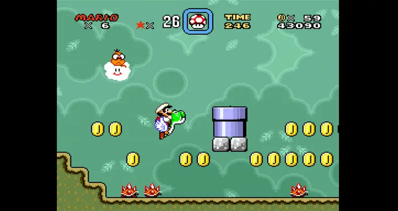 Key Items & Blocks - Super Mario World screenshot