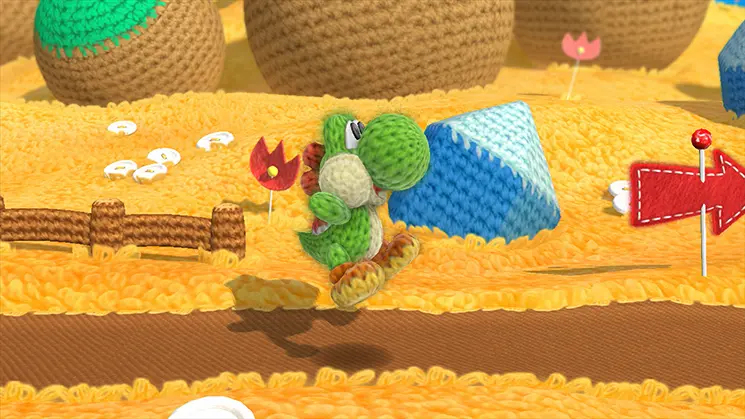 Maximizing Bead Collection - Yoshi's Woolly World screenshot