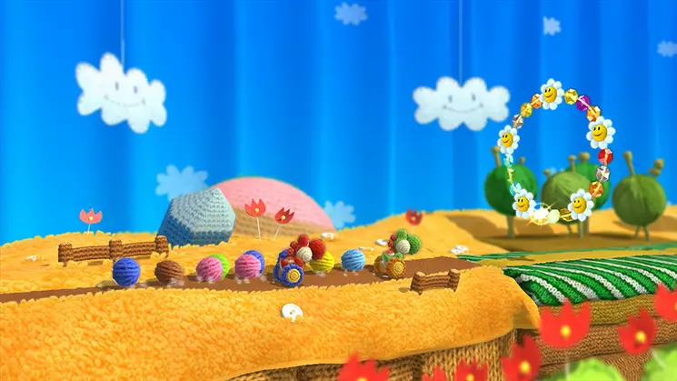 World 4 Boss: Big Kamek (Icy Fort) - Yoshi's Woolly World screenshot